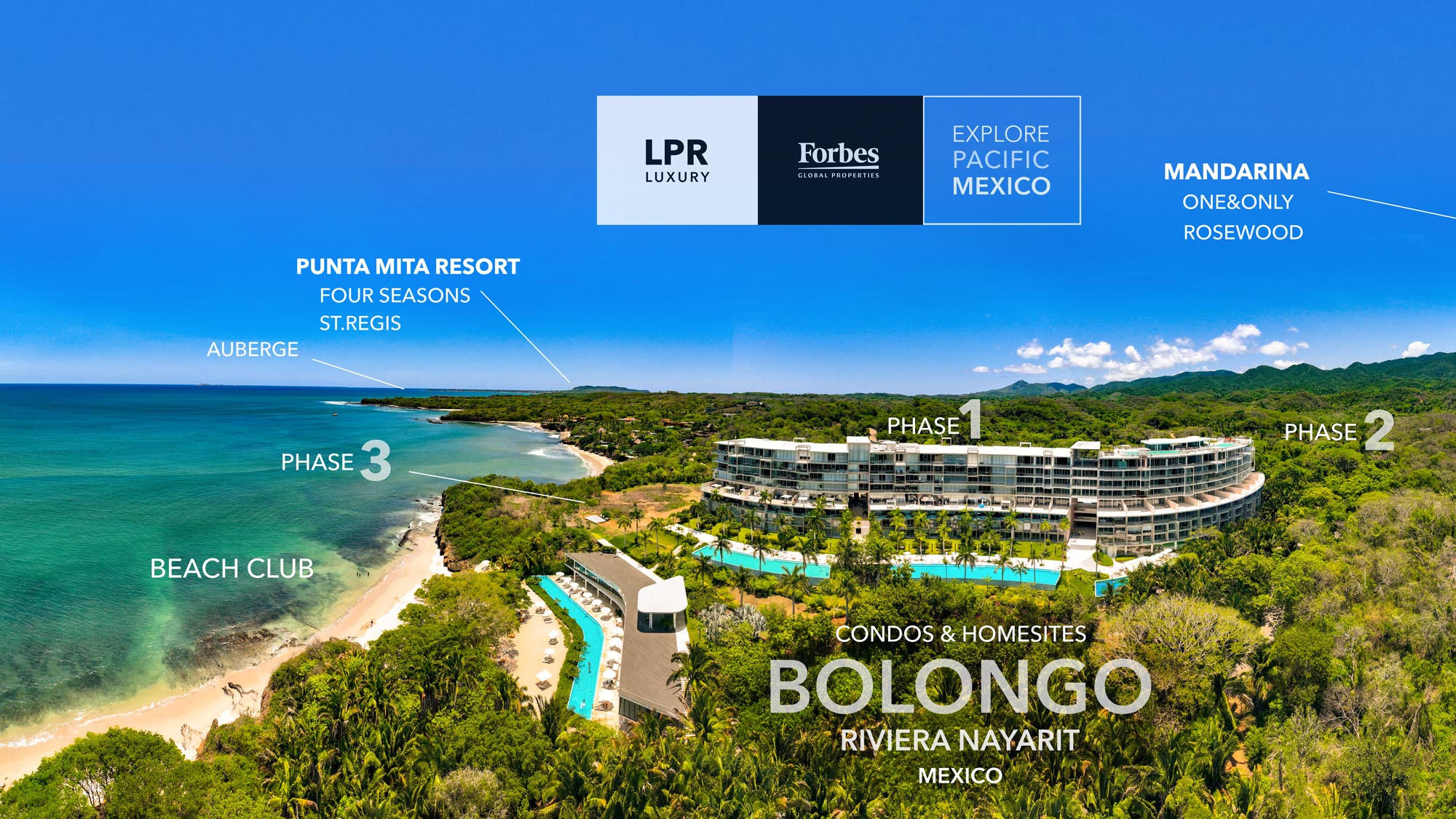 Phase 3 at Bolongo - Punta de Mita beachfront condos and villas - Riviera Nayairt - North shore Puerto Vallarta real estate in Mexico